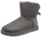 UGG Mini Bailey Bow Ii, Stivali Classici Donna, Grigio, 40 EU