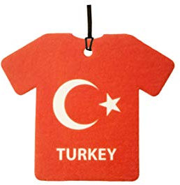 Personalisierter Turkey Flag Jersey Auto Lufterfrischer