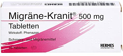 Migräne-Kranit 500 mg Tabletten Schmerz- und Migränemittel, 10 St. Tabletten