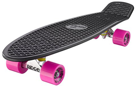 Ridge PB-27-Black-Pink Skateboard, Black/Pink, 69 cm