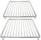 Spares2go Chrome Adjustable Universal Fixed Arm Grill Shelf for Caple Oven Cooker & Grill (310 x 340-530mm, Pack of 2)