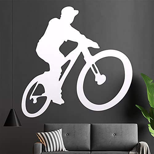 KIWISTAR BMX - Fahrer Silhouette fahren springen Wandtattoo in 6 Größen - Wandaufkleber Wall Sticker