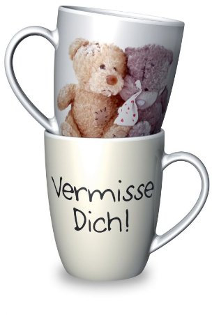 la vida: Becher, Keramisch, Tasse, 250 ml, Zuhause, Rund, Wiederverwendbar, Everyday