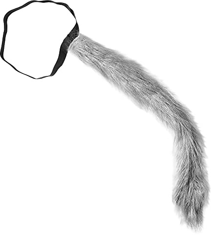 W WIDMANN MILANO Party Fashion - Modellierbarer Tierschwanz aus Plüsch | Accessoire, Kostümzubehör für Tierkostüm, Karneval und Mottoparty