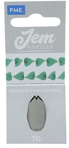 JEM NZ70 Douille Feuille Moyenne, Acier Inoxydable, Argent, 2 x 2 x 3.5 cmNZ70