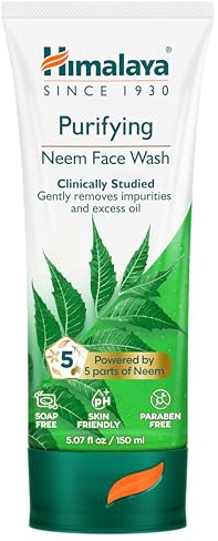 Himalaya Neem Face Wash - Gel - 150Ml | Gentle Face Cleanser For Normal to Oily Skin to Remove Impurities & Excess Oil, Clinically Studied & pH Friendly,Paraben Free