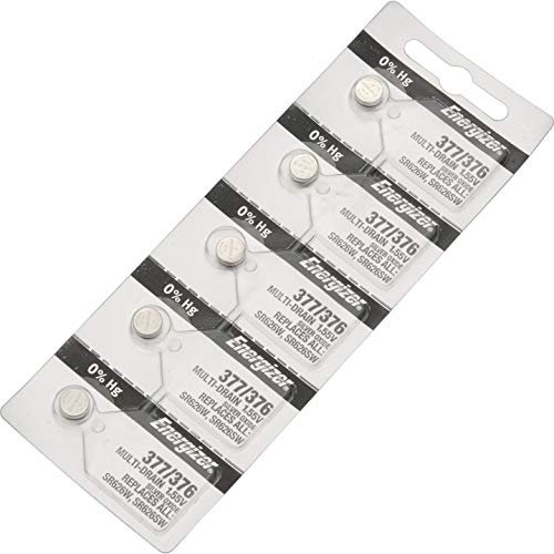 Energizer Lot de 5 piles boutons pour montre SR626SW E376 / 377