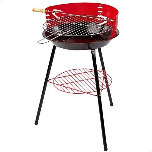 Aktive 52537 - Barbacoa de carbón 37 cm de diametro, Camping