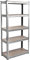 Home Vida Regal mit 5 Ablagen, Hochregal, Nietenlos, Industriell, Lagern, Fächer, Stahl, Groß, Galvanisiert