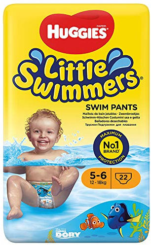 Huggies Little Swimmers Standard Taille 5/6 (12-18 kg) x 11 Culottes Lot de 2