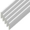 UPVC Plastic Trim 45mm x 95cm x 5 Pack - White Architrave Skirting Board/Window Finishing Trim