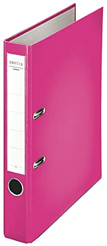 Centra 231141 Standard-Ordner (grauappe RC, mit PP-Folie kaschiert, A4, 5,2 cm Rückenbreite, Chromos) fuchsia