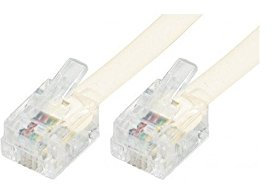 Dexlan Cordon RJ11 4 conducteurs pour Telephonie 7 m