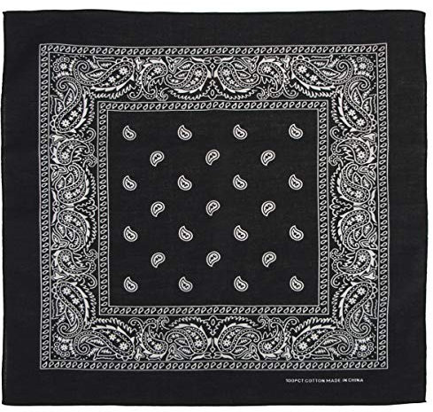 MFH Bandana Baumwolle Schwarz