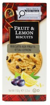 Walkers Shortbread Typische Kekse, mit Zitronenduft, Süßigkeiten auf Basis von Zucker, Mehl und Butter, Solo oder zum Verbinden mit Tee, Box 150 g