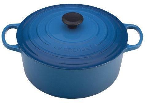 Le Creuset Enameled Cast Iron Signature Round Dutch Oven, 7.25 qt., Marseille