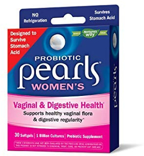 Nature's Way Probiotic Pearls Women's, Vaginal and Digestive Health, 30 Softgels. Pack of 2