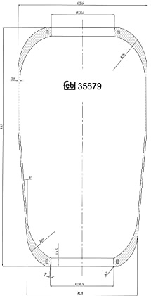 febi bilstein 35879 Luftfederbalg ohne Kolben, 1 Stück