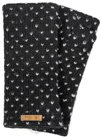 McRon Damen Gestrickte Pulswärmer Ines Schwarz 8397