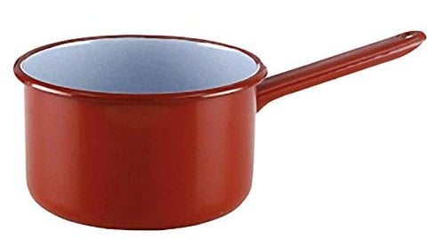 Quid Clasico Esmalte Cazo Acero Esmaltado 16cm – 1,5l Acero Carbonatado Resistente Al Choque Térmico Resistente Al Choque Térmico +800° -40° Antiadherente