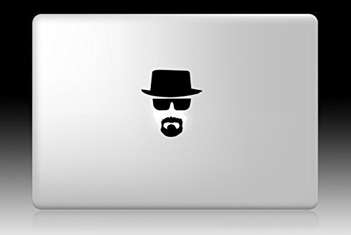 Heisenberg Breaking Bad MacBook Aufkleber schwarz matt 11 13 15 17 air Pro Retina