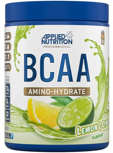 Applied Nutrition BCAA Powder Branched Chain Amino Acids Supplement with Vitamin B6, Replenish Electrolytes, Lemon & Lime, 450 g