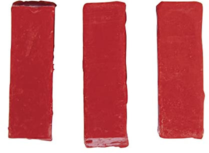 RAYHER HOBBY Rayher 3103218 Farbpigmente für Wachs und Kerzen-Gel, rot, 1 x 1 x 2,9 cm, Btl. 3 Stück, Kerzenwachs färben, intensive Farbgebung