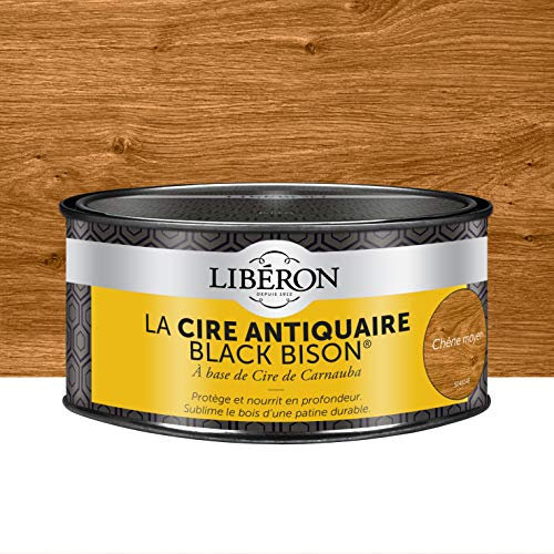 Libéron Cire antiquaire Black Bison en pâte, Chêne moyen, 500cc