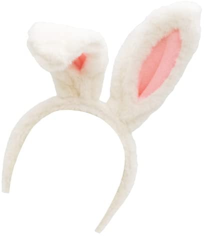 TRIXES Oster Hasenohren Haarreif (Kopfband) in Flauschig - Pink für Osterferien - Stirnbänder - Party Kostüm Cosplay Karneval