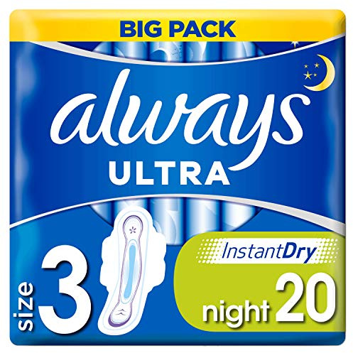 ALWAYS ULTRA NIGHT PADS 10X20CT