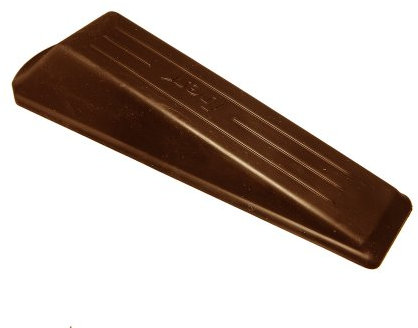 Stoppeur de porte Jam forme compensée marron foncé en caoutchouc (lot de 2)