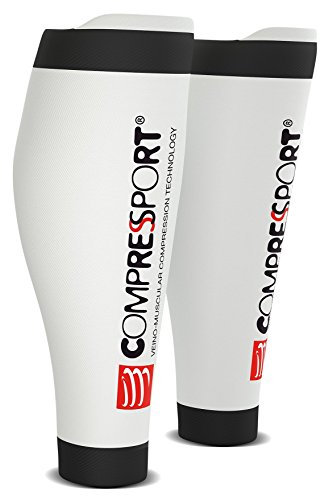 COMPRESSPORT Mixte R2 V2 flat sheets, Blanc, FR : L (Taille Fabricant T3) EU