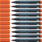 Schneider Maxx 130 Permanent-Marker mit Rundspitze (Strichstärke: 1-3 mm, nachfüllbar) 10er Packung orange