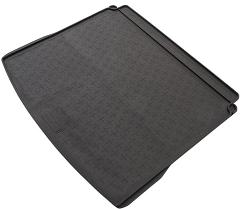 Travall CargoMat Boot Liner Compatible with VW Tiguan (2007-2016) Premium Tailored to Fit Car Floor Boot Mat Waterproof Black Rubber Dog Friendly Car Specific Boot Protector
