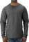 Jerzees Men's Adult Long Sleeve Tee, Black Heather, Large