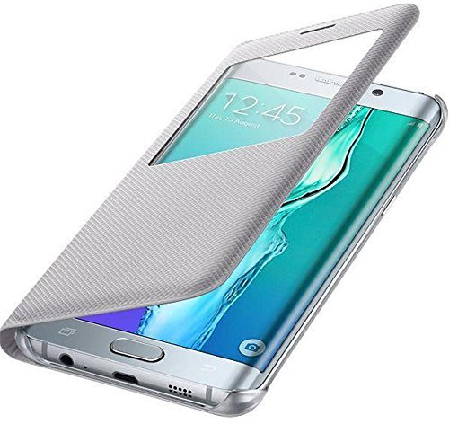 Samsung S-View Cover für Samsung Galaxy S6 Edge Plus, silber