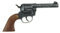J.G.Schrödel Magnum antik Spielzeugpistole oder Cowboy-Revolver aus Zink und Kunststoff für Zündplättchen-Munition, in Box, 12 Schuss, 22 cm, grau / silber (203 8678)