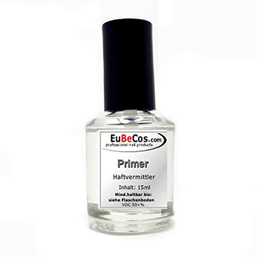EuBeCos Primer/Haftvermittler für die Nagel Modellage - 15ml in der Pinselflasche - SÄUREFREI - MADE IN GERMANY