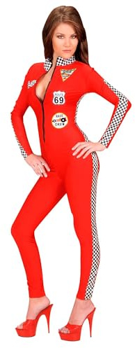 W WIDMANN MILANO Party Fashion - Rennfahrer Kostüm Damen | Race Overall für Karneval, Mottoparty, Motorsport-Events und Rennfahrerin Verkleidungen