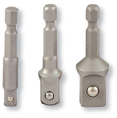 Projahn Bit Adapter Set 3-teilig Länge 50 mm für Stecknuesse, 1/4, 3/8, 1/2 Zoll 2880