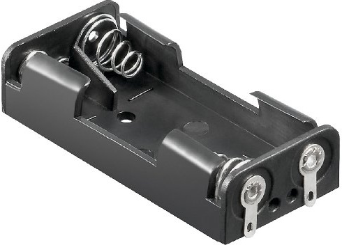goobay 5er Set Batteriehalter passend für Zellen der Bauform: 2X Mikro (AAA) Abmessungen: 53 x 24,5 x 13 mm Anschluss: Lötanschluss