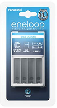 Panasonic eneloop basic charger for 2 or 4 AA/AAA Ni-MH batteries