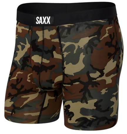 Saxx Underwear Co. Herren Vibe Boxer Brief 2-Pack Retroshorts (1er Pack)