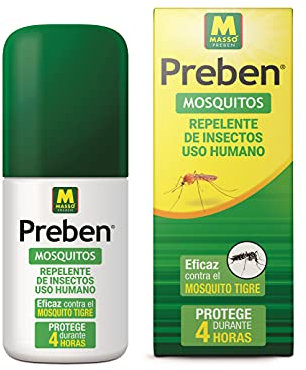 PREBEN 231268 - Aerosol Repelente Anti-Mosquitos, 5 x 13 x 5 cm, Transparente