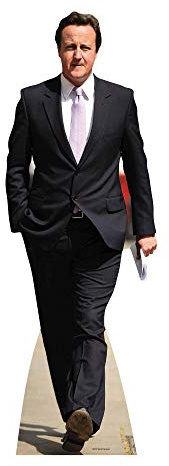 Star Cutouts SC197 David Cameron Lifesize Cardboard Cutout – Former Prime Minister Display, Political Events & Party Decoration