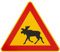 ORIGINAL Verkehrszeichen Nr. 101 Schwedischer Elch 630 mm SL Gelb Hinweisschild Verkehrsschild RAL Schild Verkehrsschilder Schilder Straßenschild Straßenzeichen Hinweiszeichen Straßenschilder