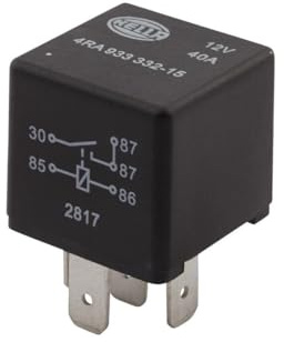 HELLA 4RA 933 332-151 Relay, Main Current - 12V - 5-pin Connector - Normally Open Contact