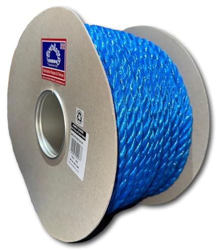100M TRADE REELS EVERLASTO BLUE POLYPROPYLENE POLY ROPE 6MM 8MM 10MM 12MM 14MM 16MM 24MM (10MM)