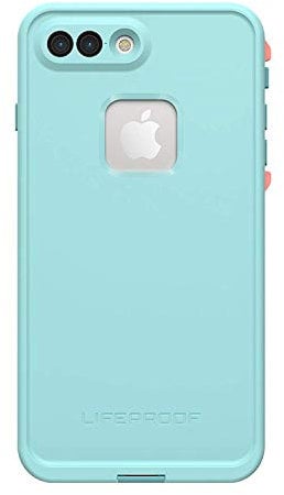LifeProof FRē Series wasserdichte Schutzhülle für iPhone 8 Plus & 7 Plus, Einzelhandelsverpackung, abwischbar, Blau/Fusion Coral/Mandalay Bay