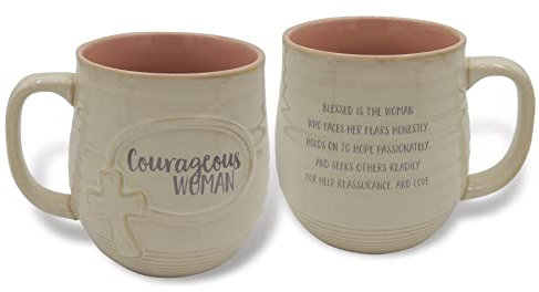 Abbey & CA Geschenk Courageous Woman Pottery Tasse